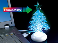 Lunartec USB-<br />Weihnachtsbaum "Crystal Tree"