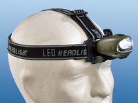 Lunartec 2in1-Dynamo-Stirnlampe mit HiPower-LEDs Lunartec Stirnlampen