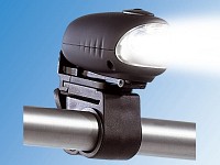 Lunartec Outdoor Dynamo-Taschenlampe mit Halterung, 0,1 W, 6 lm Lunartec LED-Dynamo-Taschenlampen