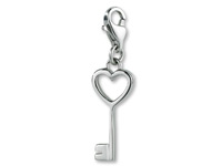 St. Leonhard Charm-Anhänger "Schlüssel zu meinem Herzen" aus Edelstahl St. Leonhard Charm-Anhänger
