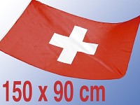 PEARL Länderfahne Schweiz 150 x 90 cm aus reißfestem Nylon PEARL Länderfahnen