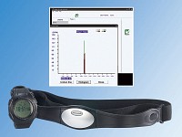 newgen medicals Fitness-Pulsuhr "Premium Sports" mit USB-Datenanalyse newgen medicals Fitness Pulsuhren