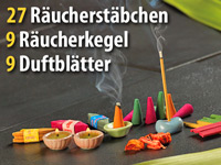 infactory Räucher- und Duftkerzen Rundum-Wohlfühlset infactory 
