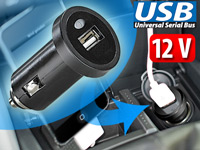 revolt Mini-USB-<br />Netzteil für Kfz 12V/24V mit 500mA