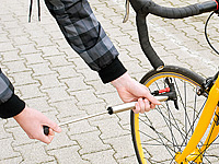 infactory Universal-Fahrrad-Luftpumpe mit Ventil-Fixierung infactory