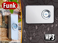 FreeTec Kabellose Funk-MP3-Türklingel "IMP-32 Design" mit SD-Speicher FreeTec