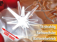 Lunartec Farbwechselnder LED-Stern aus Acrylglas Lunartec LED-Weihnachts-Dekorationen