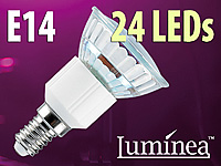 Luminea SMD-LED-Lampe E14, 24 LEDs, warmweiß, 110 lm Luminea LED-Spots E14 (warmweiß)