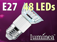 Luminea SMD-LED-Lampe E27, 48 LEDs, warmweiß, 250 lm Luminea LED-Spots E27 (warmweiß)