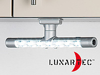 Lunartec Flexible warmweiße 4in1-LED-Unterbauleuchte, mattsilber Lunartec LED-Unterbauleuchten