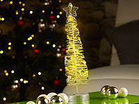 Lunartec Leuchtender Weihnachtsbaum 40cm aus filigranem Metallgeflecht Lunartec Leuchtender Weihnachtsbäume