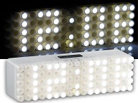infactory LED-Designer-Wecker "White 24" infactory LED-Wecker