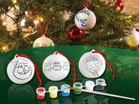 Your Design Keramik-Weihnachtskugeln zum Selbstbemalen Your Design Weihnachtsbaum-Kugeln