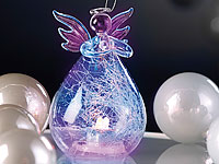 infactory Glasengel mit Farbwechsel-LED, 12cm, zum Hängen oder Stellen infactory LED Weihnachtsbaumkugeln