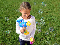 Playtastic 3in1-Spielzeugpistole: Schießt Seifenblasen, Wasser & Gummipfeile Playtastic Seifenblasen-Pistolen