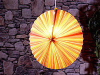 Lunartec Papierleuchte "Rad" - Frühlingsfarben inkl. Fassung und Kabel Lunartec Deko-Lampions