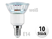 Luminea LED-Spot, E14, 1,5 Watt, weiß, 5000 K, 10er-Set Luminea LED-Spots E14 (neutralweiß)