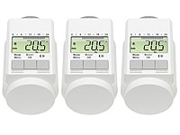 AGT Programmierbarer Heizkörper-Thermostat (Energiesparregler) 3er-Set AGT Programmierbare Heizkörperthermostate