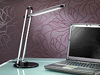 Lunartec Dimmbare Schreibtisch-Lampe, LED, 7,1 Watt, schwarz Lunartec Schreibtischlampen dimmbar