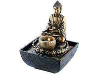 infactory Beleuchteter<br />Zimmerbrunnen mit Buddha