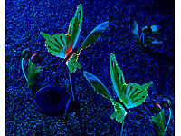 Lunartec Solar-LED-Gartendeko Schmetterling m. leucht. Flügeln,3er-Set Lunartec Solar-LED-Schmetterlinge