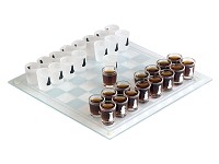 PEARL Edles Echtglas-Trinkspiel "Schach" PEARL 
