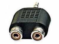 Audio-Adapter für MP3-Player auf Stereo-Anlage (Klinke auf 2x Cinch) Stereo-Klinken-Verteiler