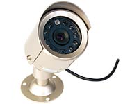 VisorTech Outdoor-Farb-Kamera (Infrarot) wetterfestes Metallgehäuse VisorTech Überwachungskameras (BNC-Kabel)