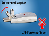 GeneralKeys optische Mini-Funk-Maus USB GeneralKeys