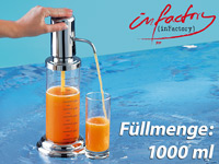 infactory Getränke-Spender mit praktischem Pumpsystem infactory