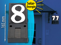 Lunartec Beleuchtete Hausnummer "Solar" Lunartec Solar beleuchtete Hausnummer