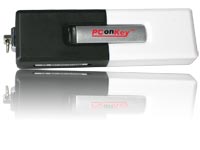 PConKey 1 GB USB-Speicherstick "Black & White" USB 2.0 (USB Stick) PConKey