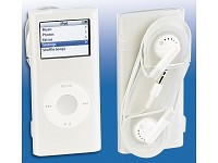 Xcase Silikon-Hülle für iPod nano 1 + 2 mit Kabel-Manager, weiß Xcase iPod-Zubehör