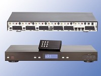 auvisio AV-Umschaltpult mit LAN-Anschluss "Home AV Center 2", schwarz auvisio