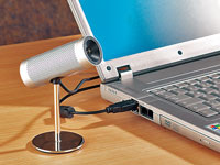 Somikon USB 2.0 PC-Kamera 1.3 Megapixel im Metallgehäuse Somikon