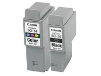 CANON Original Tintenpatronen 2er-Pack,blk/color(BCI-24BK/C) CANON Original-Canon-Druckerpatronen