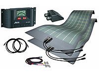 ApolloFLEX Komplett Solaranlage für Fahrzeuge - 100W 12V Solaranlage-Sets: Solarmodul mit Akku und PWM-Laderegler