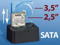 USB-Docking-Station für SATA-Festplatten 2,5" und 3,5" Festplatten-Dockingstationen