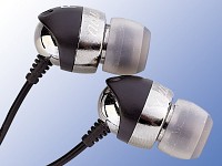 auvisio Premium-Stereo-Ohrhörer mit Aluminium-Gehäuse auvisio
