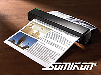 Somikon Port. Einzug-Scanner "SC-620.SDHC" & OmniPage 16 Somikon Einzug-Scanner