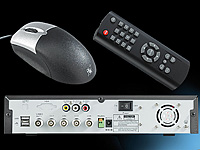 VisorTech Digitaler Überwachungs-Recorder DVR-4004 für 4 Kameras (refurbished) VisorTech Überwachungsrecorder
