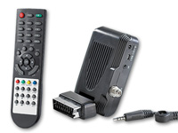 auvisio SCART-DVB-S-Receiver & Mini-Media-Center inkl. Fernbedienung auvisio SAT-Receiver