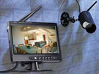 VisorTech Kabelloses Profi-Überwachungssystem mit IR-Funk-Kamera VisorTech
