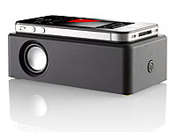 auvisio Induktions-Lautsprecher für Smartphones und mobile Audiogeräte auvisio