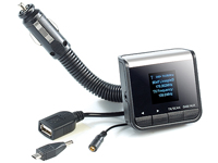 auvisio Plug & Play DAB+/DAB KFZ-/Autoadapter mit FM-Transmitter auvisio DAB+ Auto HiFi Nachrüstsätze