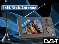 Portally-TV DVB-T-Fernseher DT-3505LX Mediaplayer & Aufnahmefunktion Portally-TV Portabler DVB-T Player