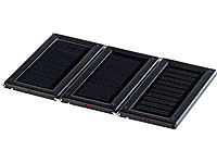 revolt Erweiterungs-Solarzelle für Mini-Solarpanel (PX-1614), 3er-Set revolt Mobile Solarpanels mit USB-Anschlüssen