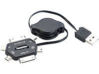 Xystec 6in1 USB-Adapter Lade- und Datenkabel mit Booster-Funktion Xystec 