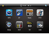 Creasono 7" Touchscreen DVD-Autoradio mit GPS & Bluetooth CAS-N 70 Creasono Bluetooth-Autoradios (1-DIN)