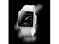 simvalley MOBILE Handy-Uhr PW-315.touch Weiß Handy/Uhr/Mediaplayer simvalley MOBILE Handy-Uhren